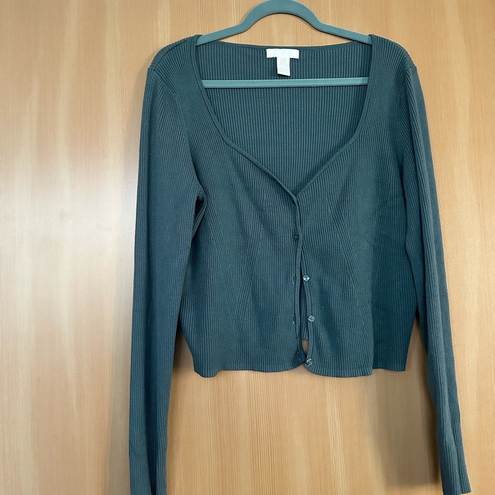 💚 Women's Teal Cardigan Sweater